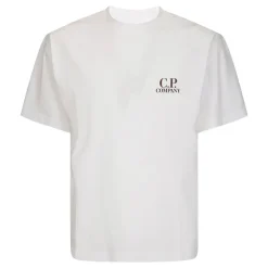 Hvid Crew Neck Gauze T-shirt