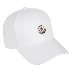 Hvid Logo Kasket med Buet Skygge