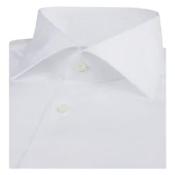 Hvid Slimline Fransk Manchet Skjorte