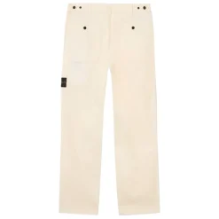 Hvide bukser med trykknapper