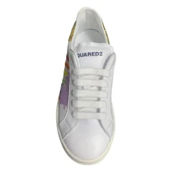 Hvide lave top børnesneakers