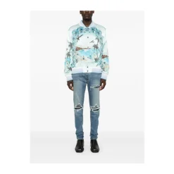 Indigo Blå Distressed Skinny Jeans