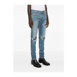 Indigo Blå Distressed Skinny Jeans