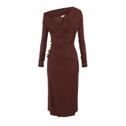 Jerseykjole med juvelknapper