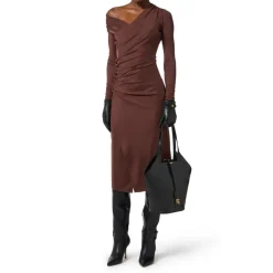 Jerseykjole med juvelknapper