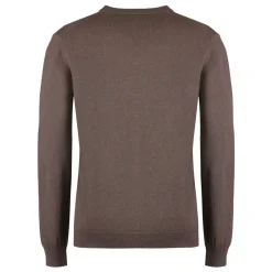 Kashmir Crew-neck Sweater med Ribbed Kanter