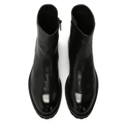 Kazar Sort Læderstøvler