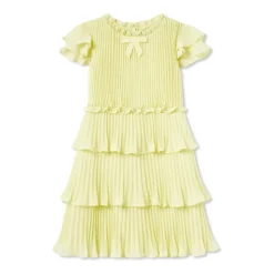 Kjole med dekorativ afslutning