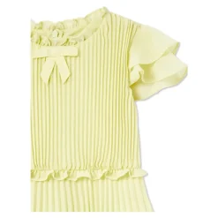 Kjole med dekorativ afslutning