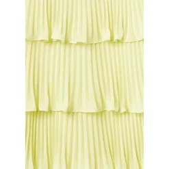 Kjole med dekorativ afslutning