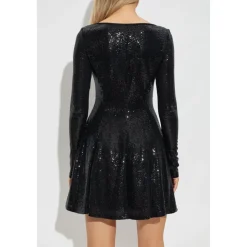 Kjole med skinnende palietter