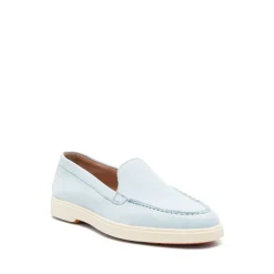 Klar Blå Loafer Sko Elegant Stil