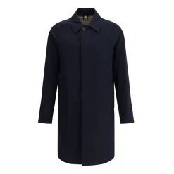 Klassisk Bomuldfrakke med Tjekket Foring