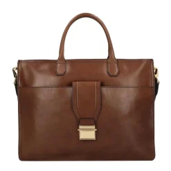 Klassisk Læder Messenger Taske Brun Unisex