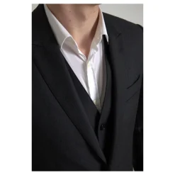 Klassisk Sort Slim-Fit 3-Delt Jakkesæt