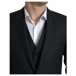 Klassisk Sort Slim-Fit 3-Delt Jakkesæt