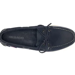 Klassiske bådesko med lærdetaljer