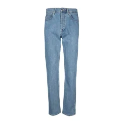 Klassiske Denim Jeans med Metal Detaljer