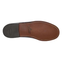 Klassiske loafers i læder med frynser