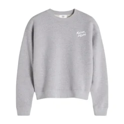 Komfortabel Sweatshirt med Maison Kitsune Håndskrift