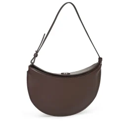Konvertibel læder skuldertaske i midnatsbrun