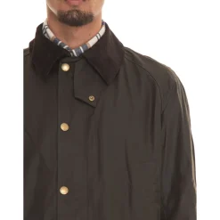 Kort Harrington jakke med fløjl krave