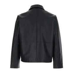 Kort læderjakke