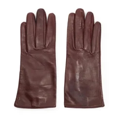 Korte Burgunder Læderhandsker