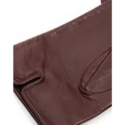 Korte Burgunder Læderhandsker