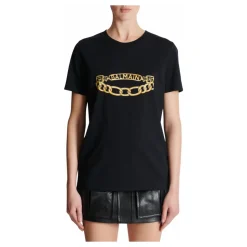 Kortærmet Kædeprint T-shirt