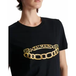 Kortærmet Kædeprint T-shirt