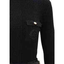 Kortærmet Kjole med Høj Hals