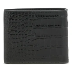 Krokodillepræget læder Bifold pung