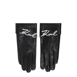 K/Signature Leather Gloves