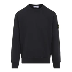 Kulgrå Bomulds Sweatshirt med Ikonisk Label