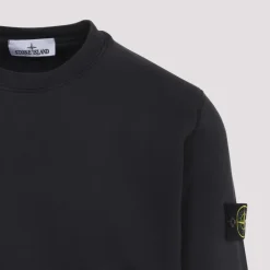 Kulgrå Bomulds Sweatshirt med Ikonisk Label