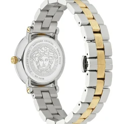 Kvartsur GRECA FLOURISH VE7F00523 - Bicolor dameur med safirglas, Swiss Made