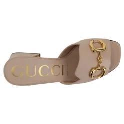 Kvinders Slip-On Lædersandaler