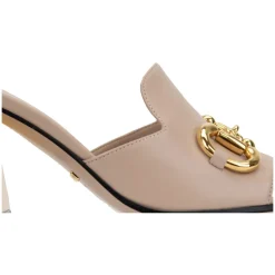 Kvinders Slip-On Lædersandaler