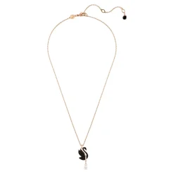 Kvinders Vedhæng Svane Sort Rosaguld Legering Lag SWAN 5678045