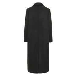 Lang Frakke Mørkegrå Melange