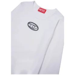 Langærmet body med logo broderi