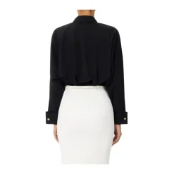 Langærmet poplin skjorte