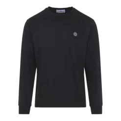 Langærmet sweatshirt med mærke