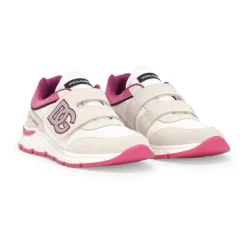 Lavtop Sneaker i Hvid og Pink