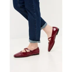 Læder Ballerinaer Albina - Rød