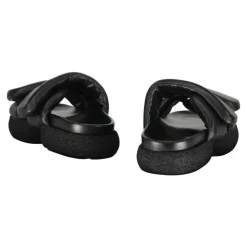 Læder Gummisandaler med Velcrorem