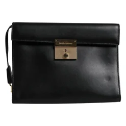 Læder Logo Plade Dokumentmappe Taske