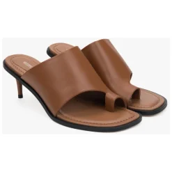 Læder Stilet Mules med Tåring