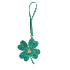 Læder vedhæng med kløvermotiv